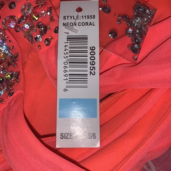Coral Formal Prom Dress - Picture 11 of 11